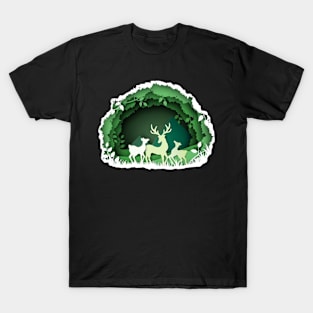 Deer Back to Nature T-Shirt